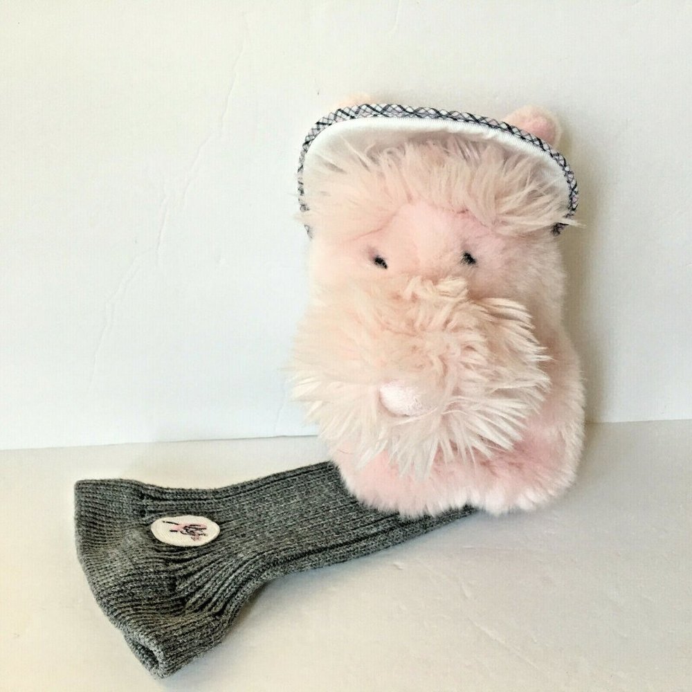 Gund Life Breast Cancer Ribbon Sinclair Pink Terrier Dog Plush Golf Club Cover
